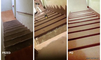 Carpeting for stairwells