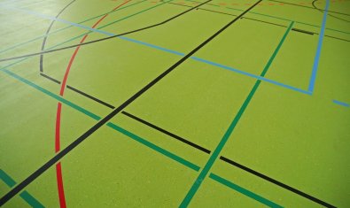 How to protect the gymnasium floor during a celebration?