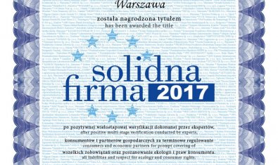Coniveo is a laureate of the Solid Company Programme (Solidna Firma)